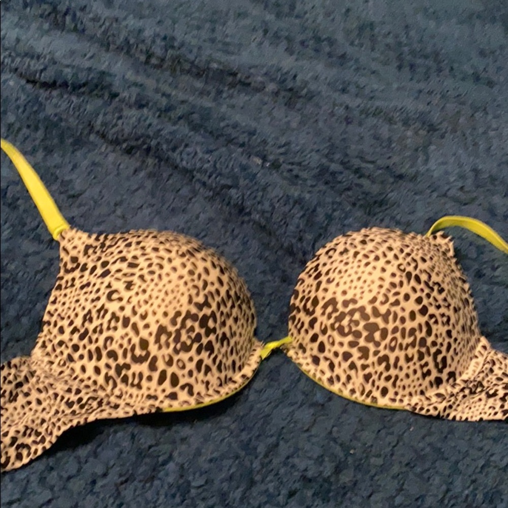 Cheetah print bra